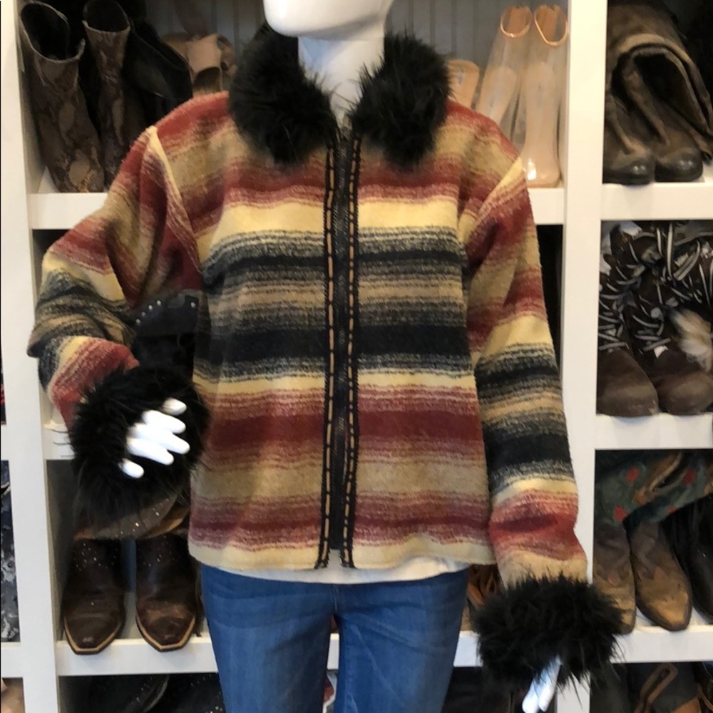 Tasha Polizzi Saddle Blanket Jacket💋